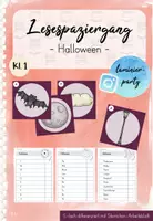 Vorschau - Arbeitsblätter - Lesespaziergang: Halloween (Kl. 1) #spukquartett - Deckblatt