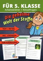 Vorschau - Arbeitsblätter - Chemie Klasse 5 – Die Welt der Stoffe entdecken mit spannenden Aufgaben - Deckblatt