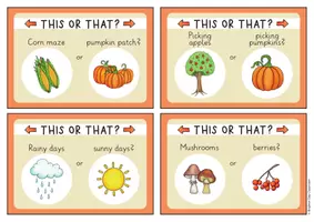 Vista previa - Juegos / Gamificación - Autumn This or that? - juego para clases de inglés - página 3