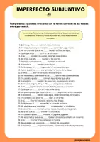 Vista previa - Hojas de trabajo - imperfecto de subjuntivo verbos regulares e irregulares hojas de trabajo pack - página 2