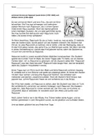 Vorschau - Unterrichtsreihen - Rapunzel (Brüder Grimm) ❤️ Märchen für Einsteiger (kindgerecht, gekürzt und vereinfacht): Textverständnis, Lesen und Schreiben - Seite 1
