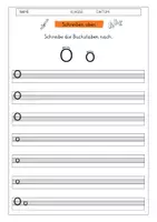 Vorschau - Arbeitsblätter - O: Schreibübungen für Groß- und Kleinbuchstaben - Deckblatt