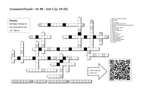 Vorschau - Arbeitsblätter - Vokabeln üben mit XWord Faltblatt u interaktiv HL 9R U1 19-25 - Deckblatt