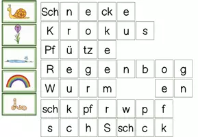 Vorschau - Fördermaterial/Inklusion - Streichholzschachtelwörter Frühling - Schüttelwörter - Seite 3