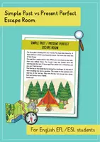 Vista previa - Juegos / Gamificación - Simple Past / Present Perfect Escape Room (inglés) - página 1