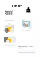 Vorschau - Arbeitsblätter - Vokabelkarten zu "Birthday", "Eastern" und "Christmas" - Seite 1