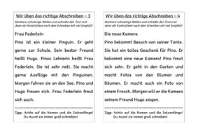 Vorschau - Arbeitsblätter - Wir üben das richtige Abschreiben Klasse 3 - Seite 1