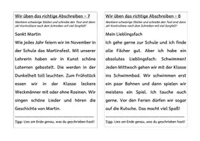 Vorschau - Arbeitsblätter - Wir üben das richtige Abschreiben Klasse 3 - Seite 3