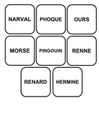 Aperçu - Jeux - Mémory des animaux polaires - Page 3