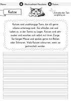 Vorschau - Arbeitsblätter - Abschreibtexte - Haustiere | Abschreibübungen | Deutsch 1. Klasse | Grundschrift - Seite 2