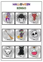 anteprima - Materiale interattivo - Halloween Vocabulary Bingo - Pagina 1