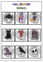 anteprima - Materiale interattivo - Halloween Vocabulary Bingo - Pagina 2