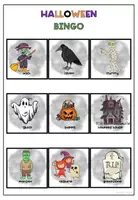 anteprima - Materiale interattivo - Halloween Vocabulary Bingo - Pagina 3