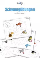 Vorschau - Arbeitsblätter - Schwungübungen mal anders... #homeschooling - Deckblatt