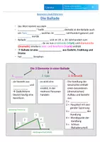 Vorschau - Arbeitsblätter - Ballade: Begriffsdefinition und Grundwissen als Laufdiktat - Seite 2