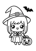 anteprima - Materiale di supporto/inclusione - Halloween da colorare! Una raccolta per bambini coraggiosi - Pagina 1