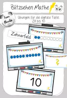 Vorschau - Aufgabenkarten - Blitzblick Zehnerfeld digital - Deckblatt
