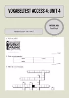 Vorschau - Test - Vokabeltest Access 4 - Unit 4 Part C - Deckblatt