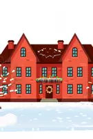 Vorschau - Mal- und Bastelvorlagen - Unser kleines Weihnachtsdorf (kreatives Schreiben) Bastelvorlage - Seite 2