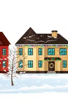 Vorschau - Mal- und Bastelvorlagen - Unser kleines Weihnachtsdorf (kreatives Schreiben) Bastelvorlage - Seite 3