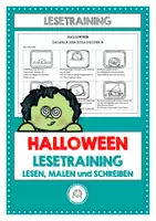 Vorschau - Arbeitsblätter - Lies und male: Halloween. Gruselig-schaurige Leseaufgaben - Deckblatt