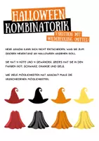 Vorschau - Arbeitsblätter - Halloween Kombinatorik / 4 Aufgaben mit verschiedenen Schwierigkeitsgraden - Seite 1