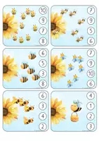 Vorschau - Spiele - 🐝🐝 BUNDLE Biene Lernspiele Materialpaket Freiarbeit Frühling ZR 1-12 - Seite 1