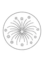 Vorschau - Arbeitsblätter - runde Prickelbilder / Fensterbilder Feuerwerk - Grundschule - Bastelvorlagen (rundes Prickelfeuerwerk) - Seite 2