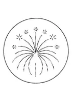 Vorschau - Arbeitsblätter - runde Prickelbilder / Fensterbilder Feuerwerk - Grundschule - Bastelvorlagen (rundes Prickelfeuerwerk) - Seite 3