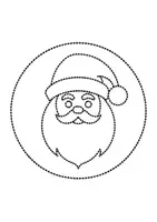 Vorschau - Arbeitsblätter - runde Prickelbilder / Fensterbilder Weihnachtsmänner - Grundschule - Bastelvorlagen - Seite 3