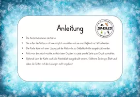 Vorschau - Stationenlernen - Satzglieder üben – Winter - Kartei mit Lösungen (3./4. Klasse) - Seite 2