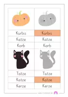 Vorschau - Spiele - Klammerkarten - Wörter lesen (Gruselwörter) - Seite 3