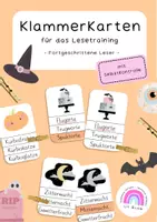 Vorschau - Spiele - Klammerkarten - Wörter lesen 2 (Gruselwörter) - Deckblatt
