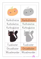 Vorschau - Spiele - Klammerkarten - Wörter lesen 2 (Gruselwörter) - Seite 3