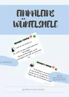 Vorschau - Spiele - Einmaleins Würfelspiele - 1x1 Spiele - Deckblatt
