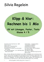 Vorschau - Arbeitsblätter - Mathe klipp & klar: Rechnen bis 1 Million, Kl. 4 / 5 - Deckblatt