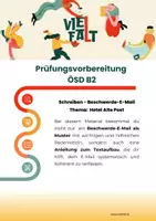 Vorschau - Arbeitsblätter - ÖSD B2_Schreiben_Beschwerde_Hotel Alte Post - Deckblatt