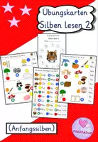Vorschau - Spiele - Übungskarten "Silben lesen" 1 & 2 - Seite 1