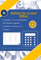 Vorschau - Arbeitsblätter - Addition bis zu einer Million | Mathematik | 26 Spalten - Deckblatt