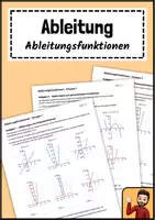 Vorschau - Arbeitsblätter - Ableitungen - Ableitungsfunktionen selbst entdecken - Deckblatt