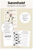 Vorschau - Arbeitsblätter - Gummitwist (Sprungkarten und Sprungehft) - Deckblatt