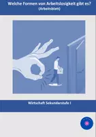 Vorschau - Arbeitsblätter - Formen der Arbeitslosigkeit - Deckblatt