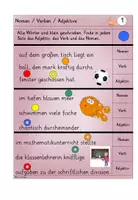 Vorschau - Fördermaterial/Inklusion - Übungskarten Wortarten (Nomen, Verben und Adjektive gemischt) - Seite 3