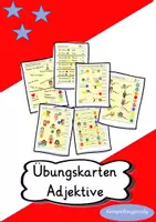 Vorschau - Spiele - großes Materialpaket Wortarten (Übungskarten, Minihefte, Escape-Game) Nomen, Verben & Adjektive) - Seite 1