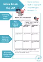 Vorschau - Arbeitsblätter - What do you know about the USA? Mingle bingo und interaktives Quiz - Seite 3
