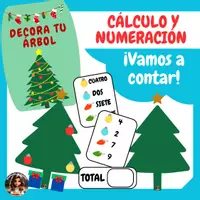 Vista previa - Hojas de trabajo - Cálculo y numeración: NAVIDAD - Portada