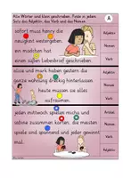 Vorschau - Arbeitsblätter - Übungskarten Wortarten Mix (Nomen, Verben und Adjektive) - Seite 1