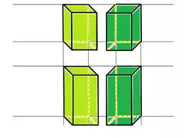 Vorschau - Präsentationen/Tafelbilder - Geometrisches Zeichnen _ Würfel, Quader - Deckblatt