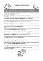 Vorschau - Arbeitsblätter - Mappen-Checkliste - Deckblatt