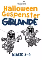 Vorschau - Mal- und Bastelvorlagen - Girlande Halloween Halloweengirlande - Deckblatt